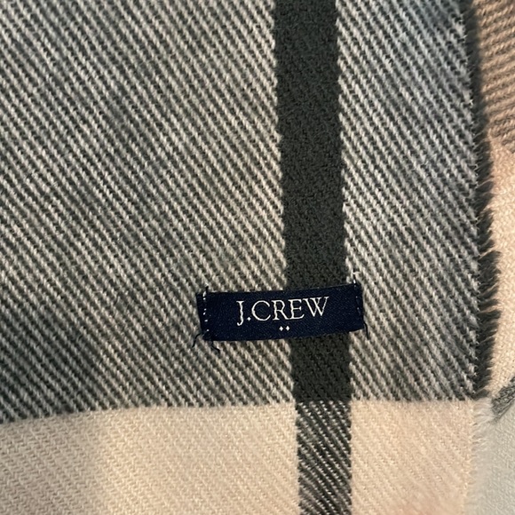J. Crew Pink & Grey Plaid Scarf - Picture 4 of 6